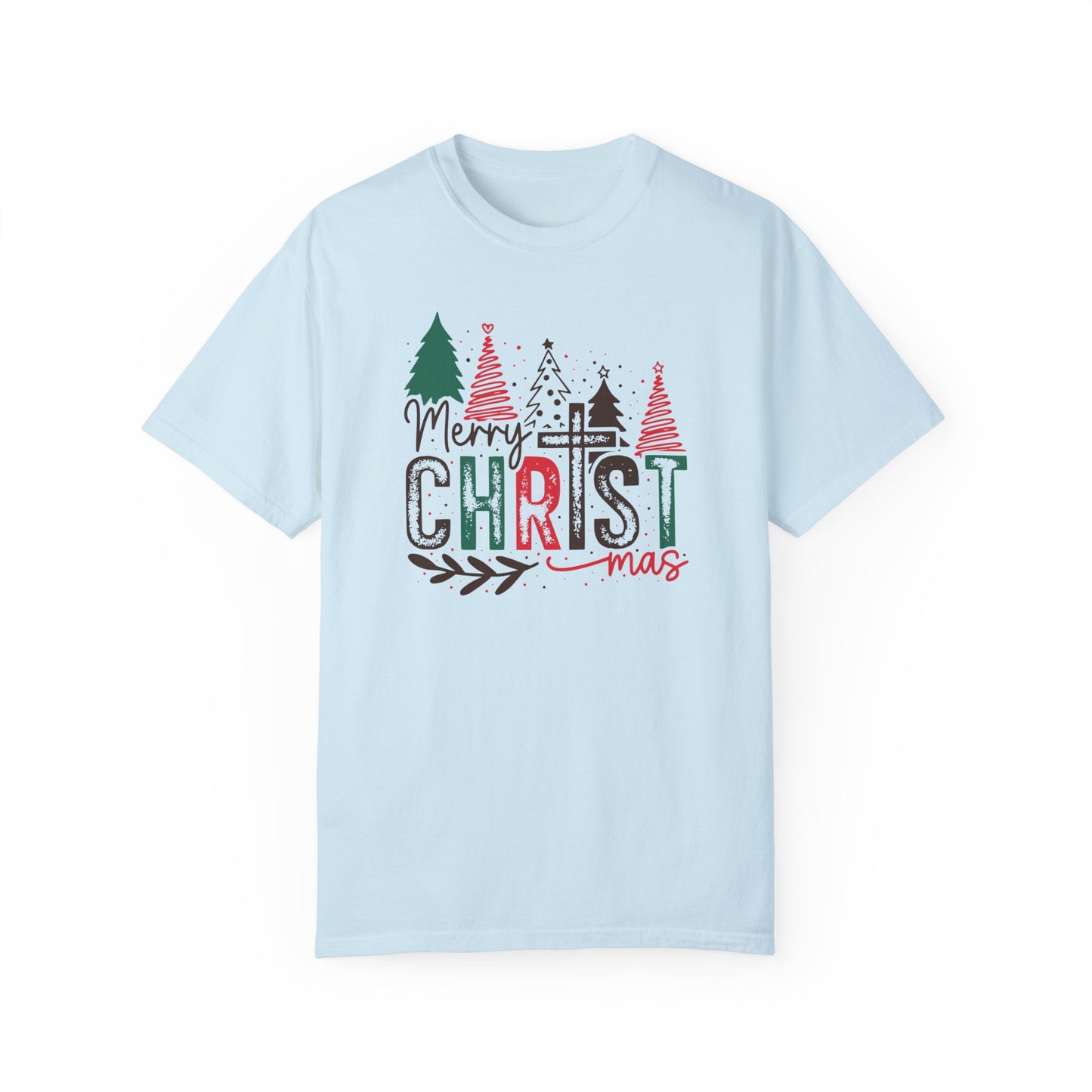 Merry Christmas Shirt, Christmas Cross Shirt, Women's Merry Shirt, Religious Holiday Shirt, Christmas Tree Shirt, Winter Shirt, Gift for Her