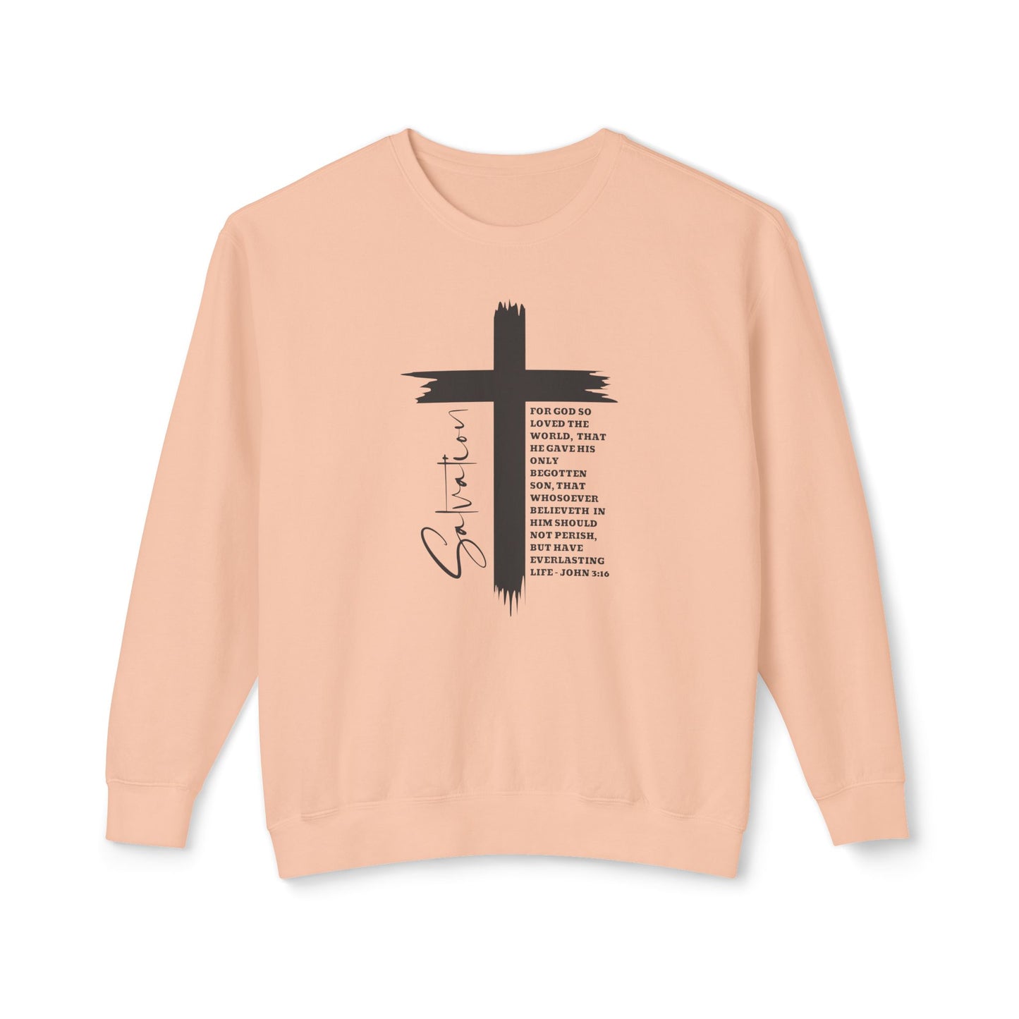Salvation Sweatshirt, John 3:16 Sweatshirt, Aesthetic Jesus Sweatshirt, Bible Verse Shirt, Cross Sweatshirt, Women Faith Shirt, Jesus Shirt