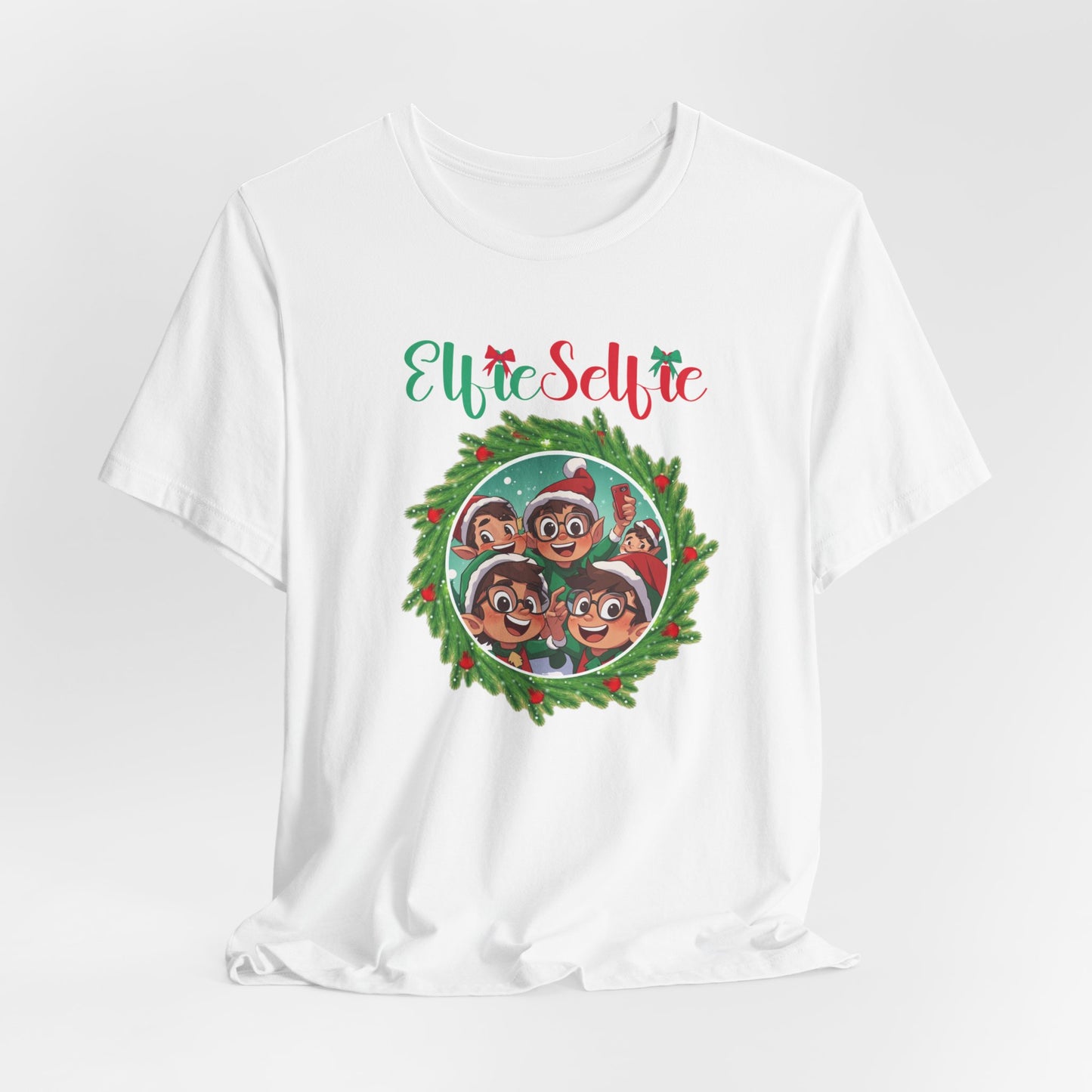 Elfie Selfie T-Shirt, Christmas Tee, Funny Christmas, Christmas Shirt, Elf Tee, Xmas Shirt, Christmas Gift, Selfie T-shirt, Selfie T-shirt