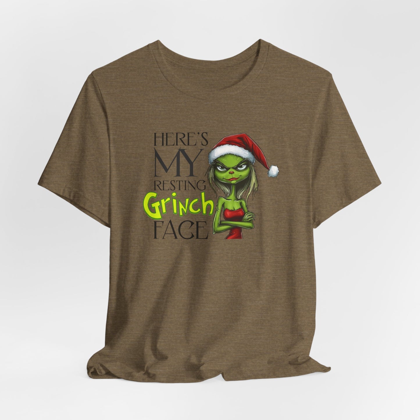 Here's my Resting Grinch Face T-Shirt, Christmas Tee, Grinch Christmas, Chistmas Season Shirt, Grinch Shirt, Grinch Christmas, Grinch Gift