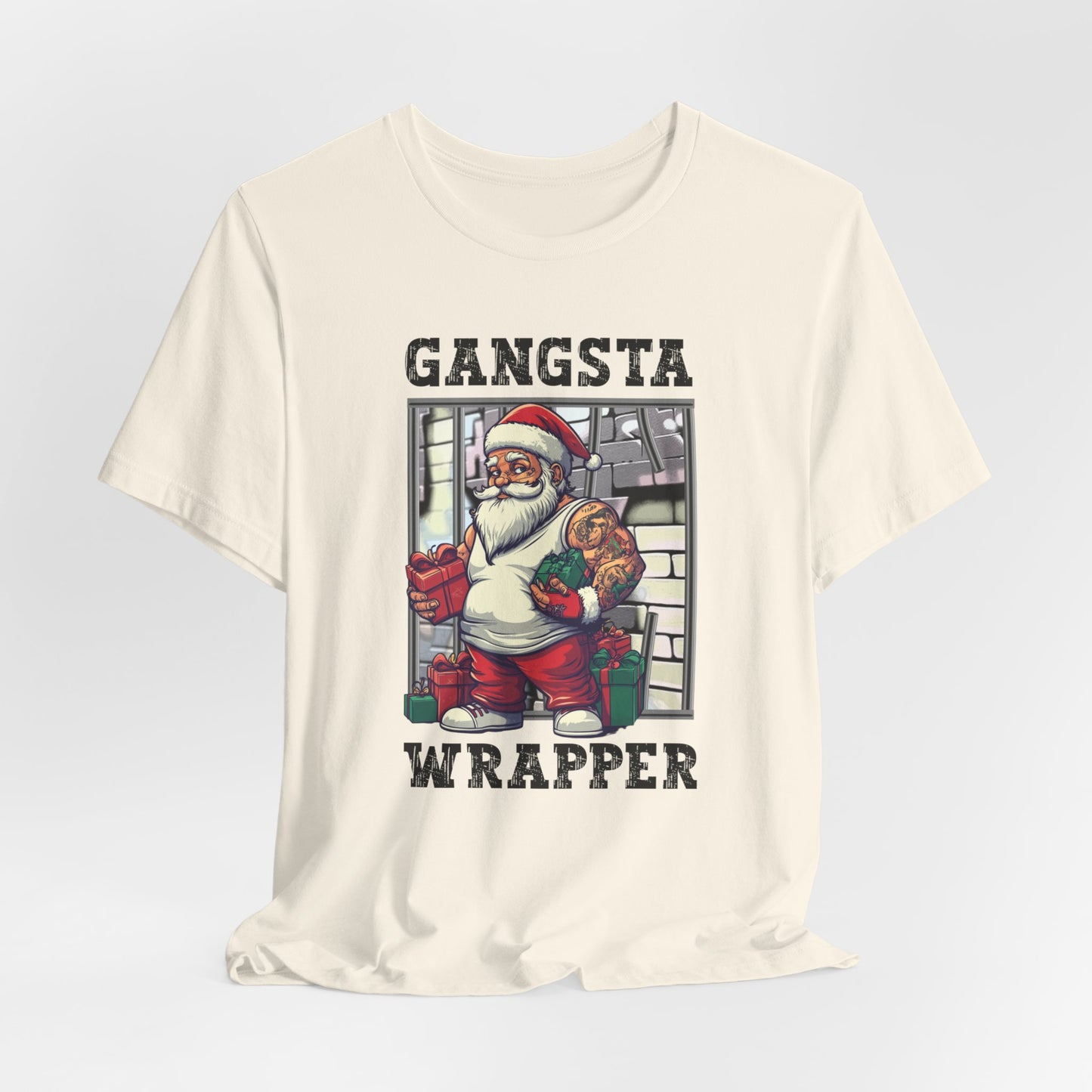 Gangster Wrapper T-Shirt, Christmas Tee, Funny Christmas, Chistmas Season Shirt, Gangster Tee, Xmas Shirt, Christmas Gift, Gift for him her