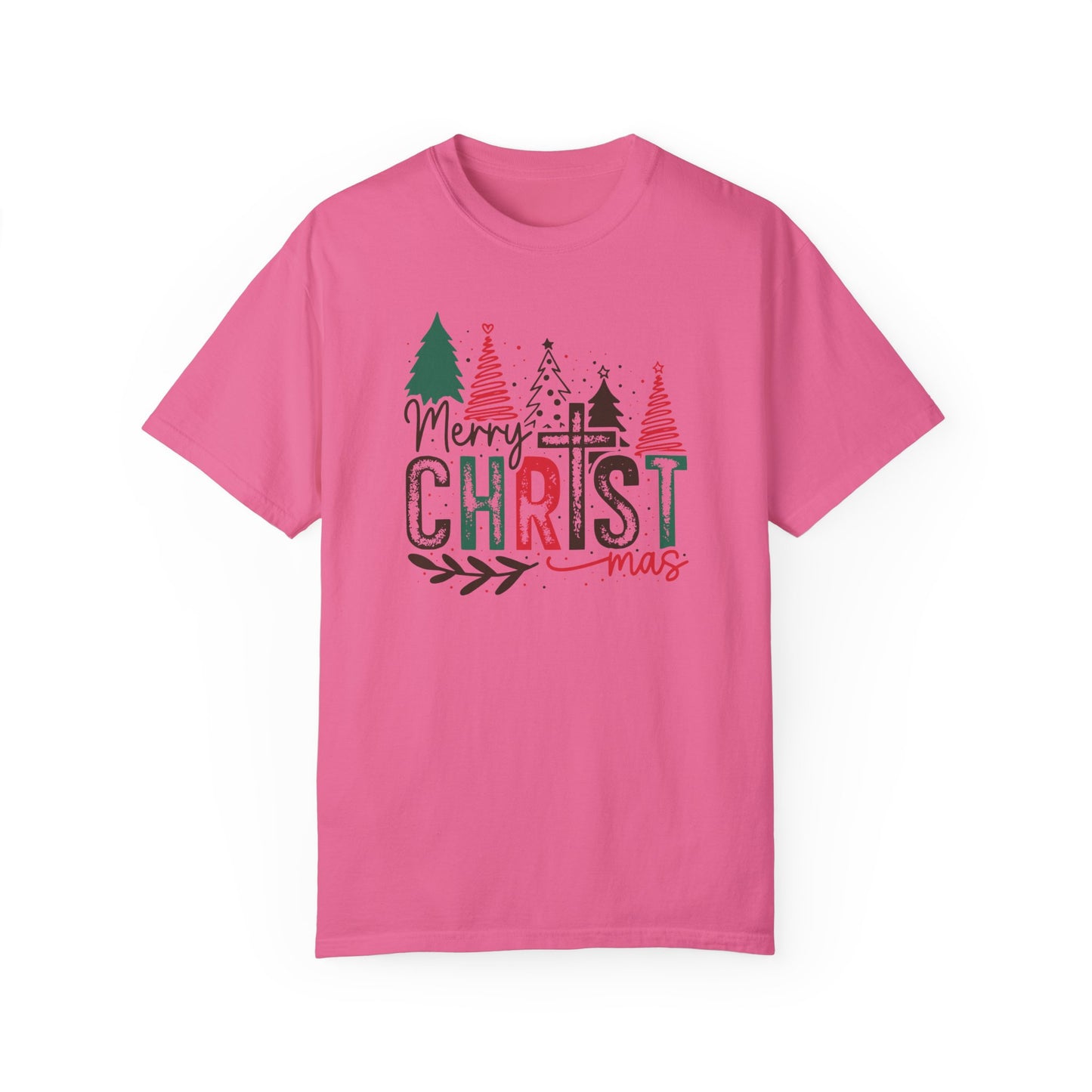 Merry Christmas Shirt, Christmas Cross Shirt, Women's Merry Shirt, Religious Holiday Shirt, Christmas Tree Shirt, Winter Shirt, Gift for Her