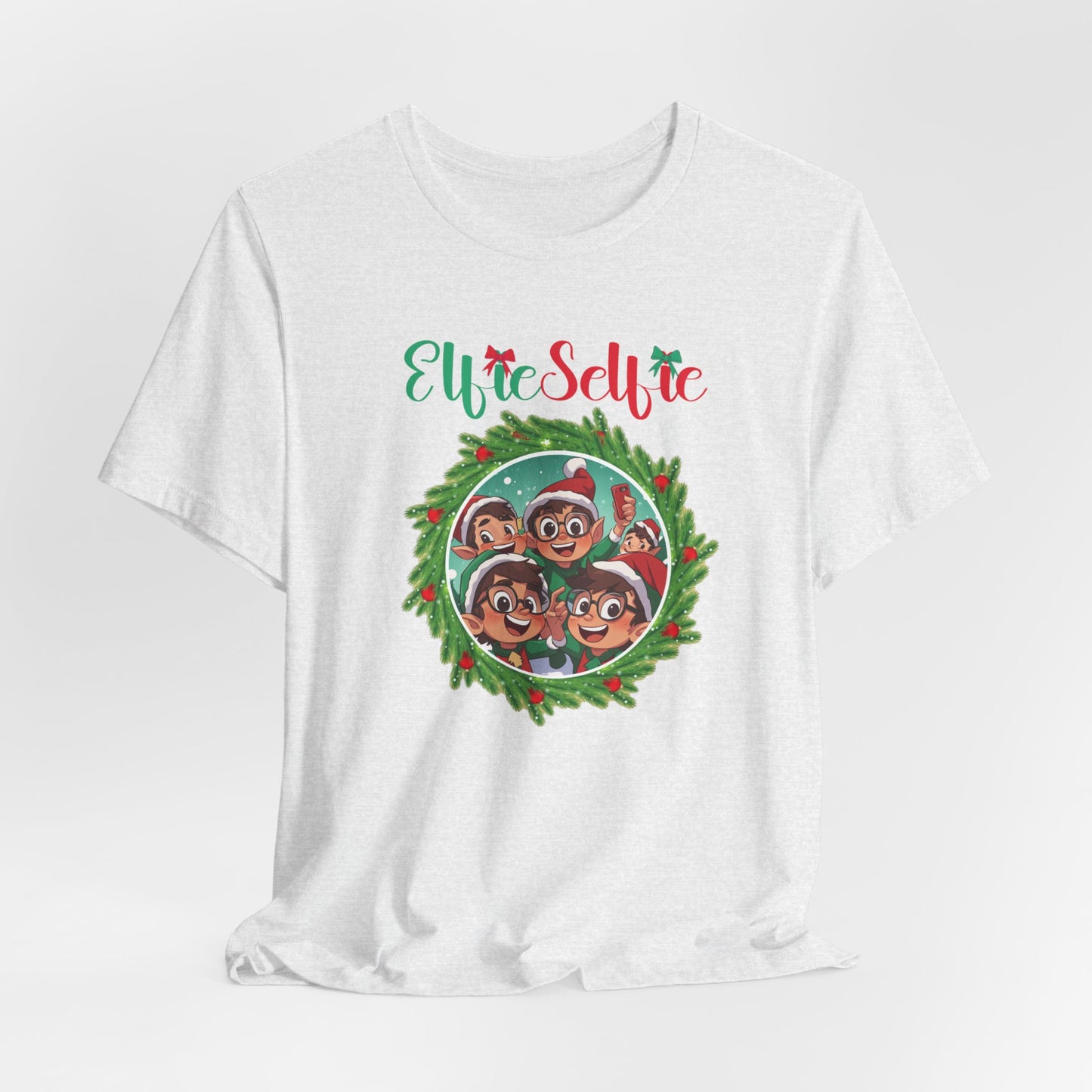 Elfie Selfie T-Shirt, Christmas Tee, Funny Christmas, Christmas Shirt, Elf Tee, Xmas Shirt, Christmas Gift, Selfie T-shirt, Selfie T-shirt