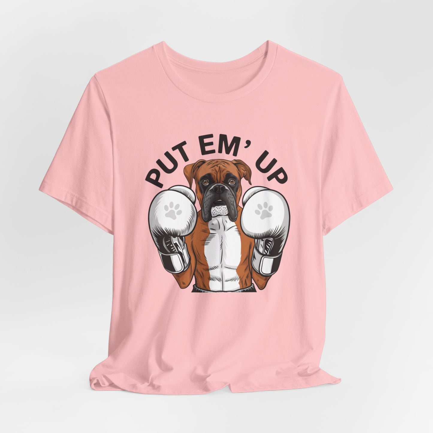 Boxer Dog Wearing Boxing Gloves, Boxer Mom Tee, Dog Lover, Boxer Shirt, Dog Mom Gift, Boxer Dog Boxing Unisex Tee