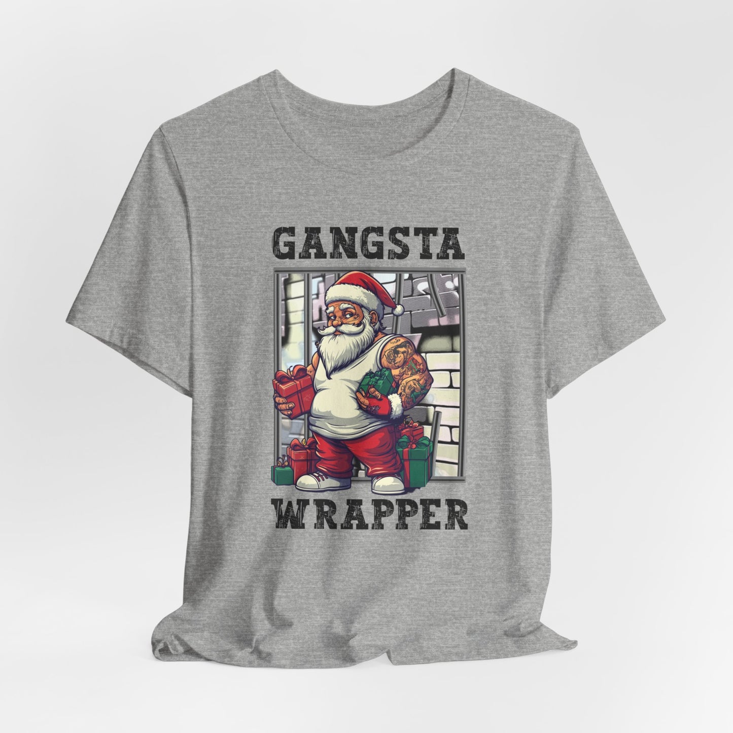 Gangster Wrapper T-Shirt, Christmas Tee, Funny Christmas, Chistmas Season Shirt, Gangster Tee, Xmas Shirt, Christmas Gift, Gift for him her