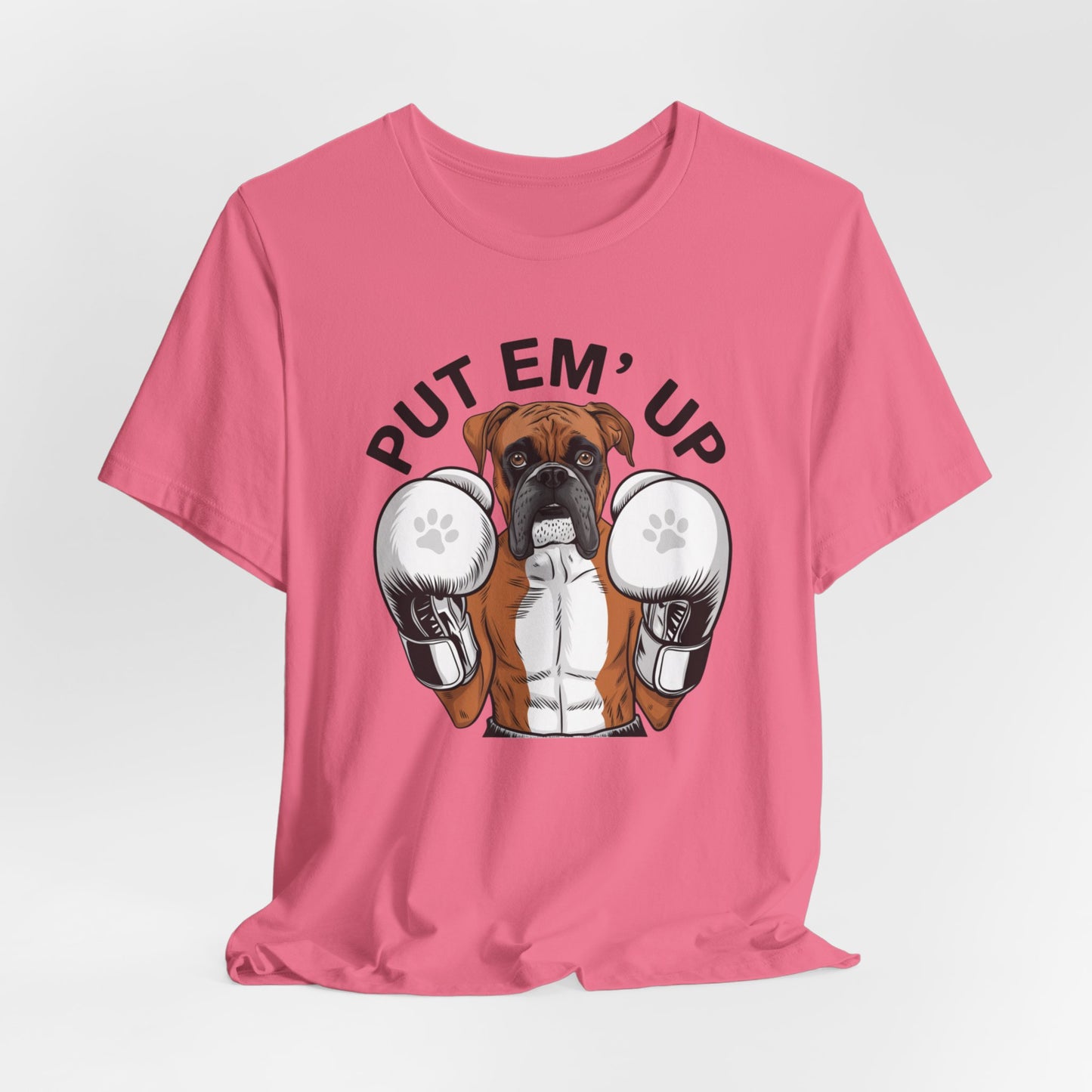 Boxer Dog Wearing Boxing Gloves, Boxer Mom Tee, Dog Lover, Boxer Shirt, Dog Mom Gift, Boxer Dog Boxing Unisex Tee