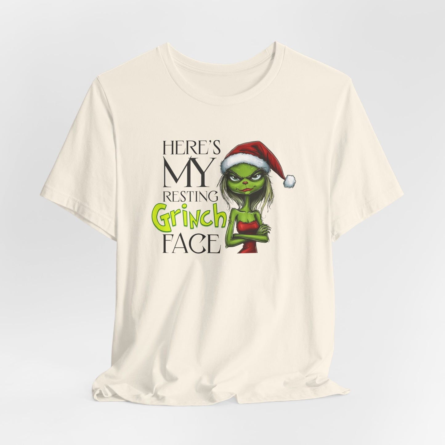 Here's my Resting Grinch Face T-Shirt, Christmas Tee, Grinch Christmas, Chistmas Season Shirt, Grinch Shirt, Grinch Christmas, Grinch Gift