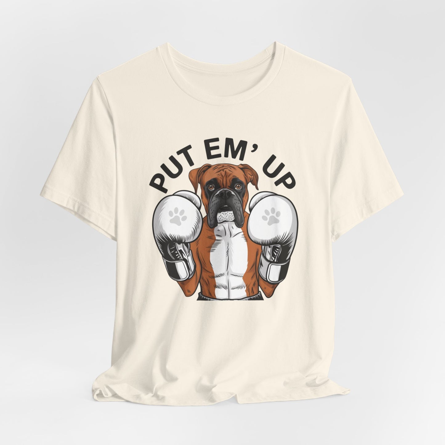 Boxer Dog Wearing Boxing Gloves, Boxer Mom Tee, Dog Lover, Boxer Shirt, Dog Mom Gift, Boxer Dog Boxing Unisex Tee