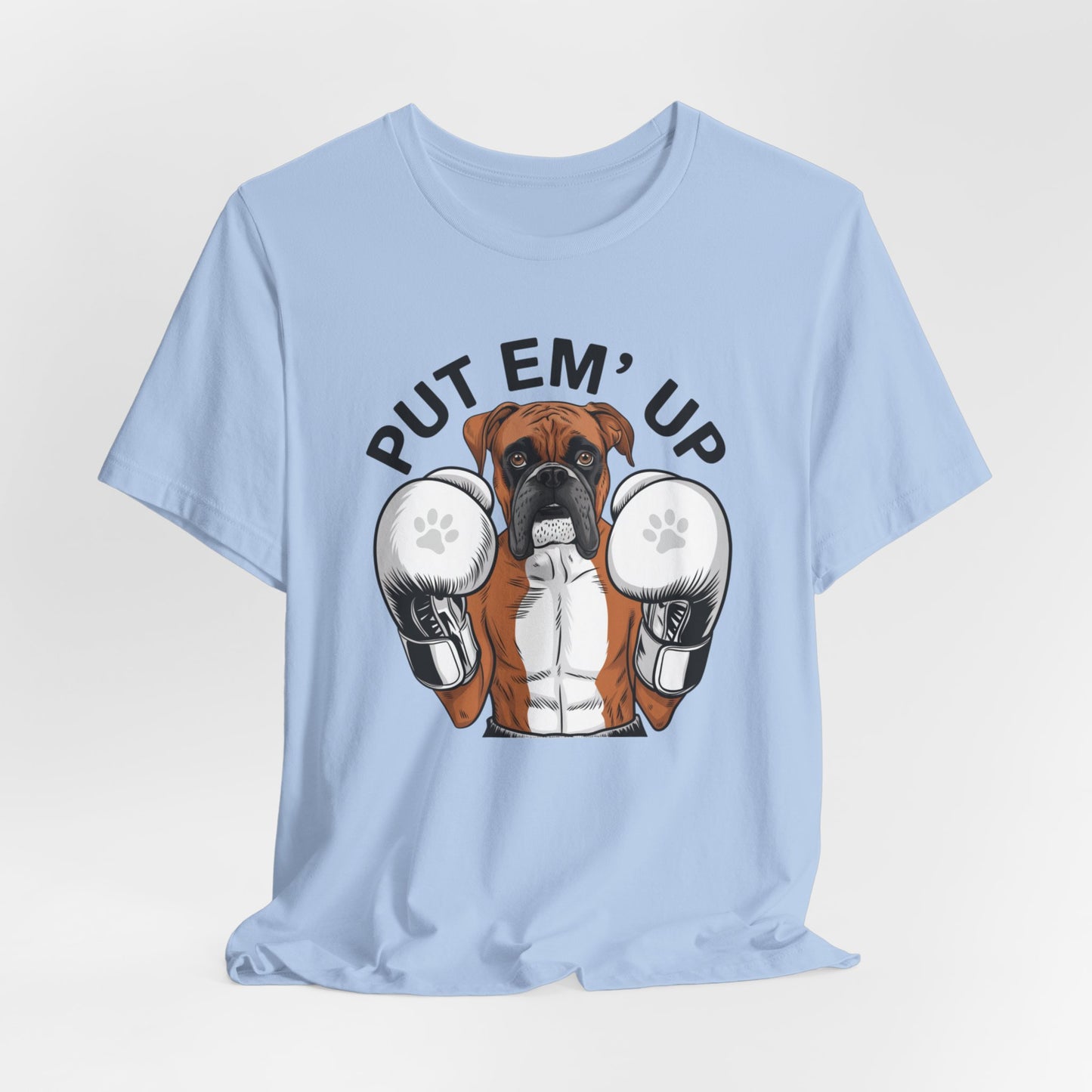 Boxer Dog Wearing Boxing Gloves, Boxer Mom Tee, Dog Lover, Boxer Shirt, Dog Mom Gift, Boxer Dog Boxing Unisex Tee