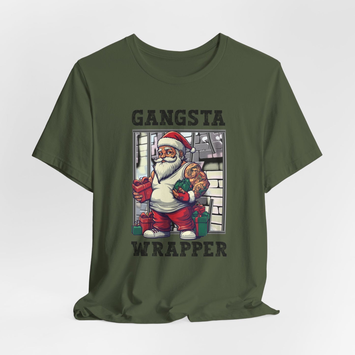 Gangster Wrapper T-Shirt, Christmas Tee, Funny Christmas, Chistmas Season Shirt, Gangster Tee, Xmas Shirt, Christmas Gift, Gift for him her