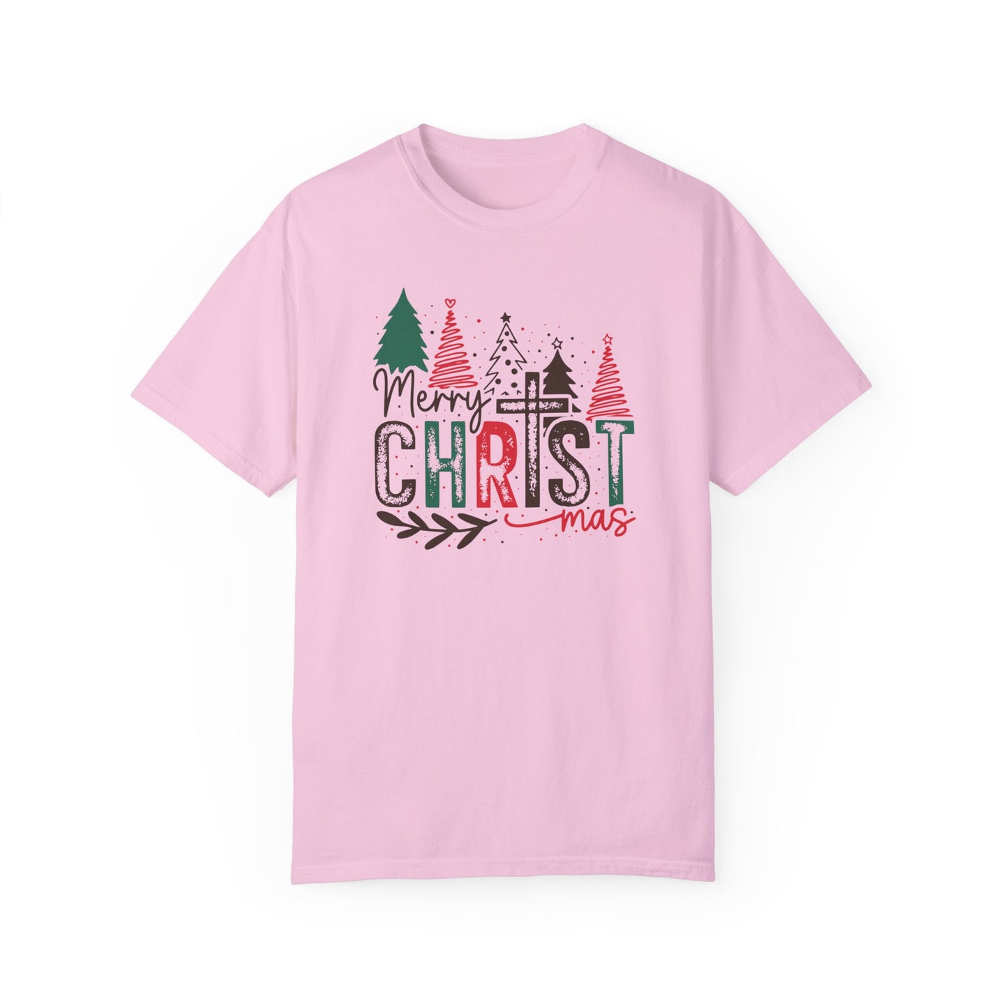 Merry Christmas Shirt, Christmas Cross Shirt, Women's Merry Shirt, Religious Holiday Shirt, Christmas Tree Shirt, Winter Shirt, Gift for Her