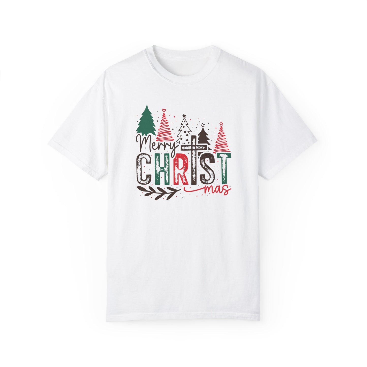 Merry Christmas Shirt, Christmas Cross Shirt, Women's Merry Shirt, Religious Holiday Shirt, Christmas Tree Shirt, Winter Shirt, Gift for Her