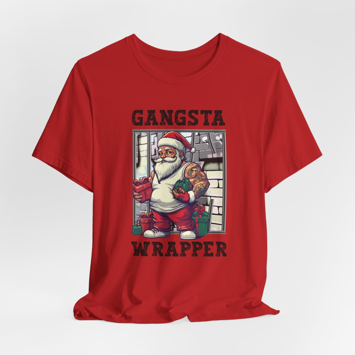 Gangster Wrapper T-Shirt, Christmas Tee, Funny Christmas, Chistmas Season Shirt, Gangster Tee, Xmas Shirt, Christmas Gift, Gift for him her