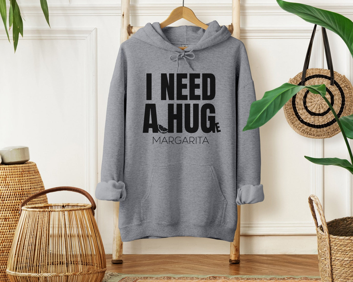 I Need a Huge Margarita, Funny Drinking Hoodie - Unisex Hoodie
