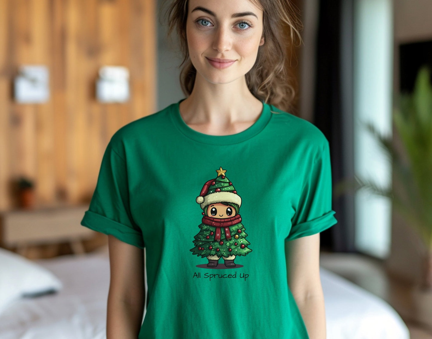 All Spruced Up T-Shirt, Christmas Tee, Funny Christmas, Christmas Day Shirt, Christmas Tree Shirt, Christmas Gift, Bougie Christmas Gift