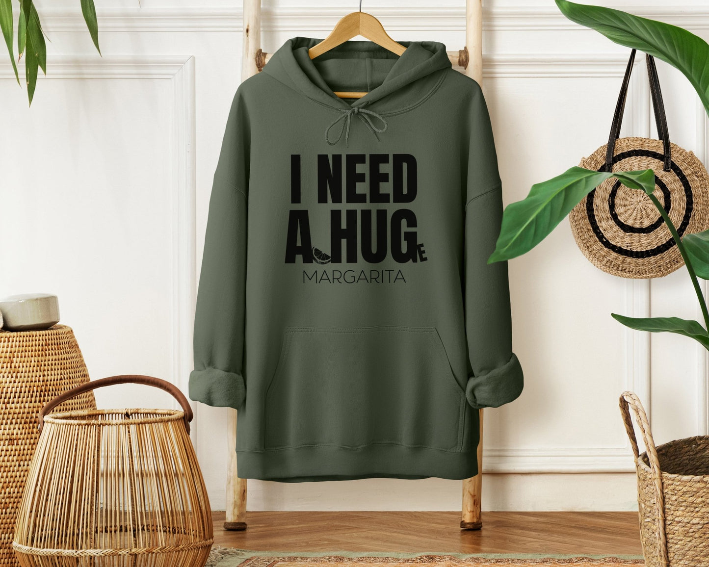 I Need a Huge Margarita, Funny Drinking Hoodie - Unisex Hoodie