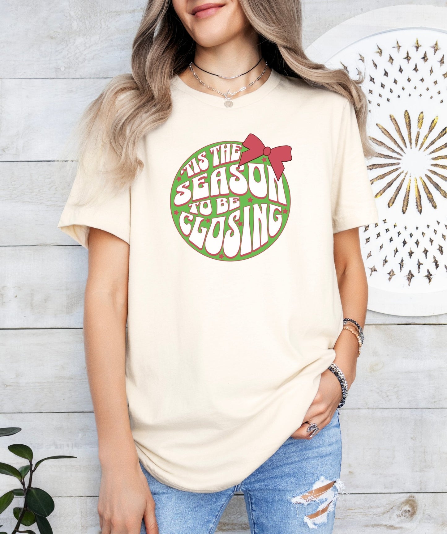 Tis' the Season to Be Closing Shirt, Tis the Season Shirt, Funny Christmas Shirts, Closing Shirts, Funny Sales Shirt, Bella Canvas Shirt