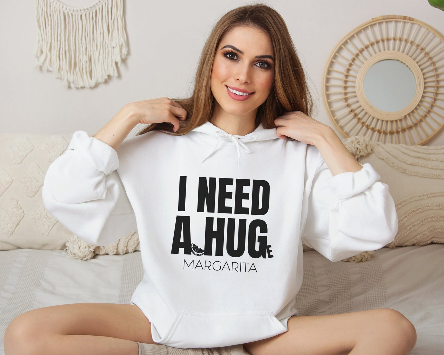 I Need a Huge Margarita, Funny Drinking Hoodie - Unisex Hoodie