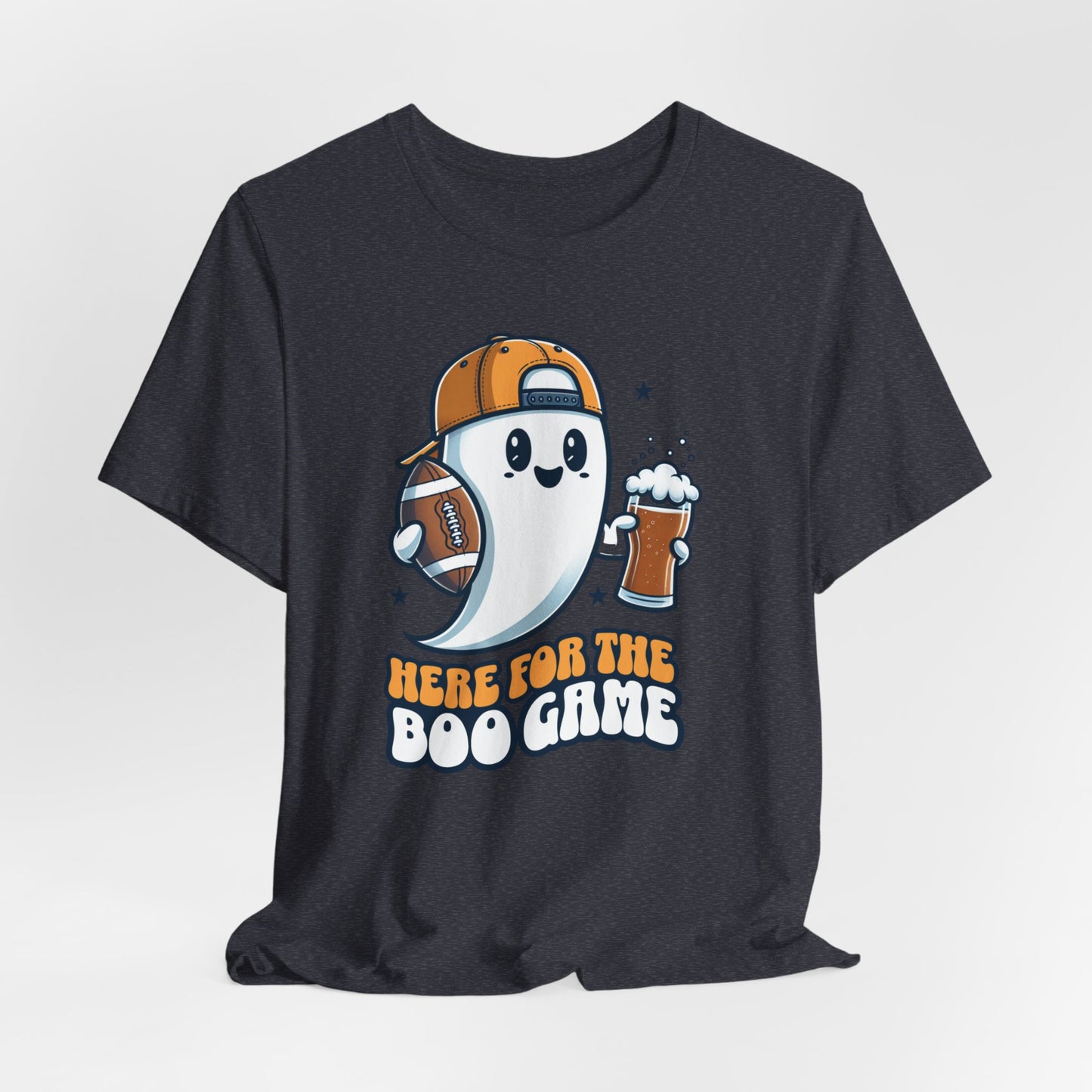 Here For The Boo Game Shirt, Unisex Shirt, Cute Halloween Ghost Shirt, Trick or Treat Shirt, Spooky Season Gift, Football Lovers Gift