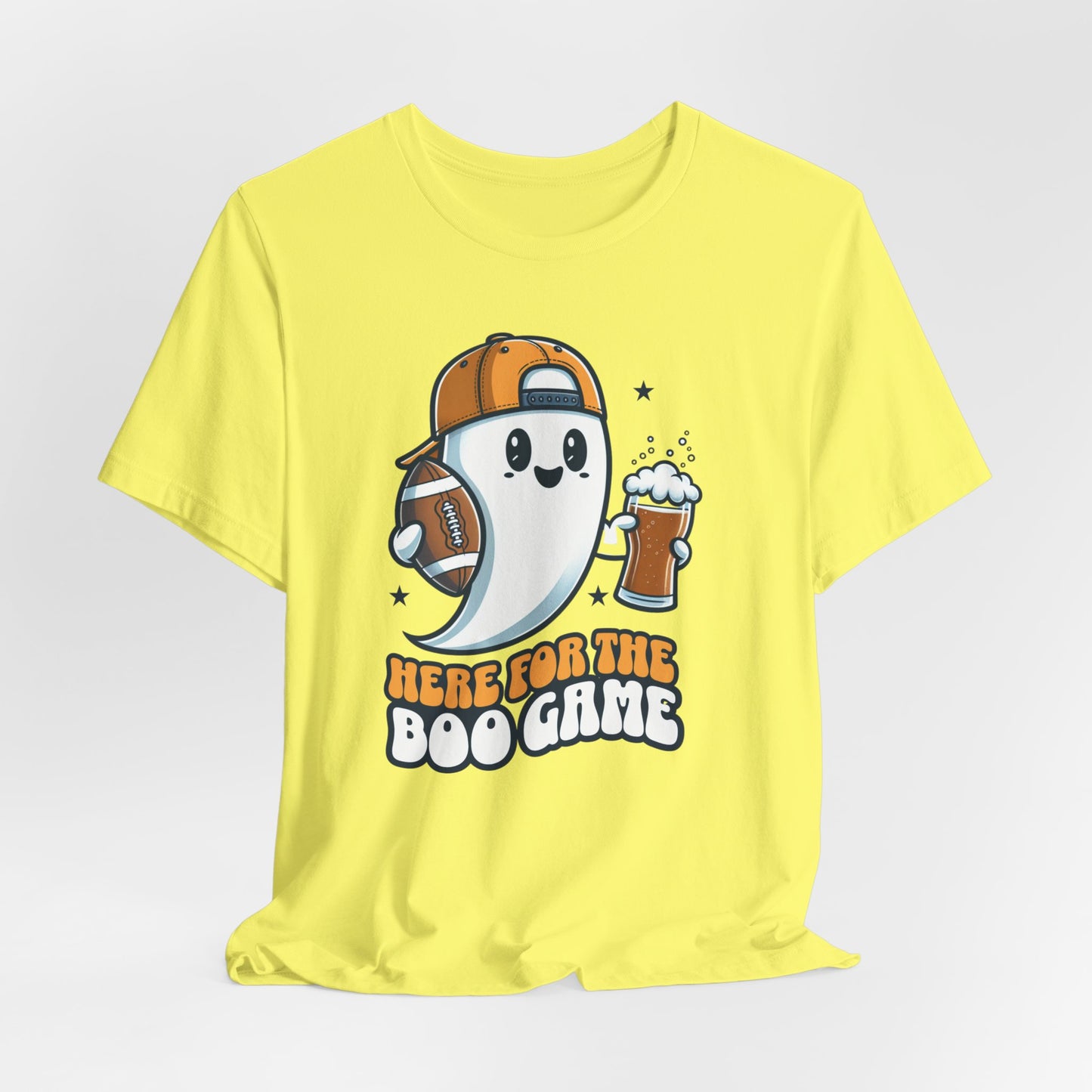 Here For The Boo Game Shirt, Unisex Shirt, Cute Halloween Ghost Shirt, Trick or Treat Shirt, Spooky Season Gift, Football Lovers Gift