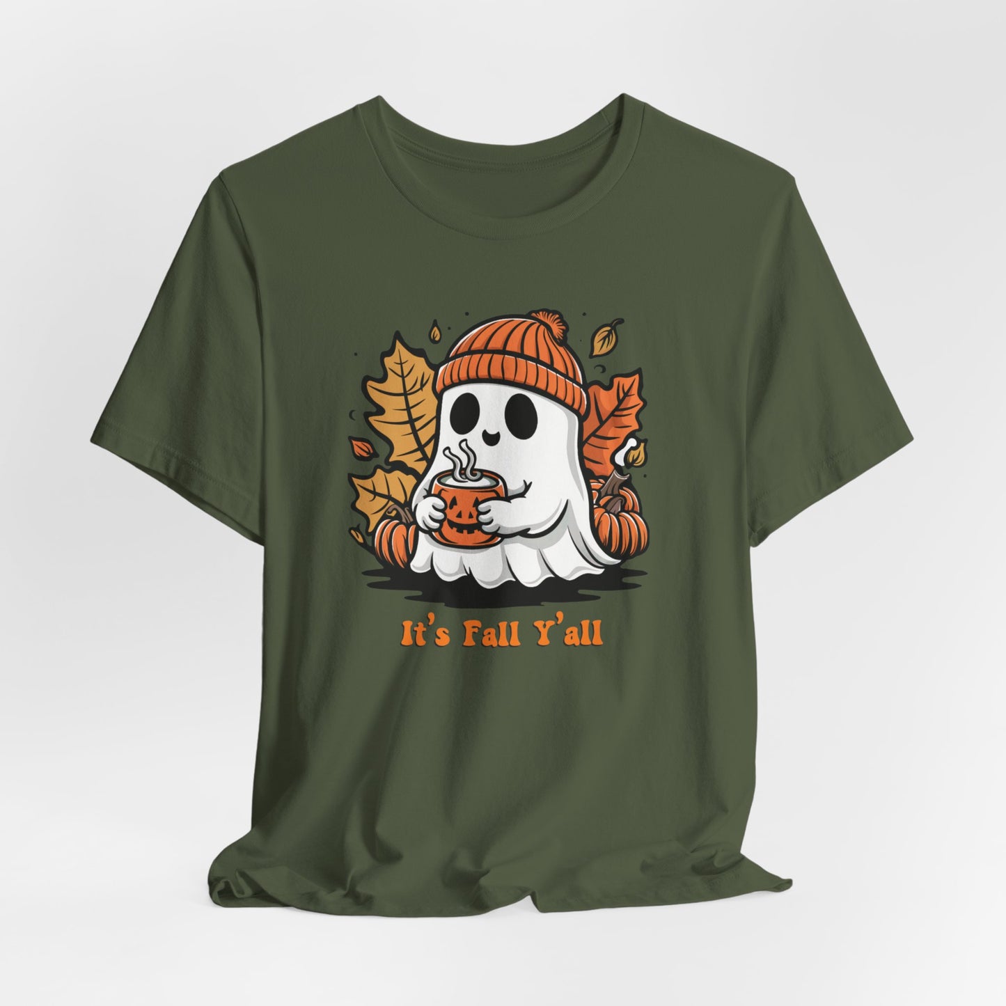 Its Fall Yall T-Shirt, Ghost Shirt, Thanksgiving, Thanksgiving Shirt, Thanksgiving Tee, Fall Tee, Mom Fall Shirt, Gift for her Fall Shirt