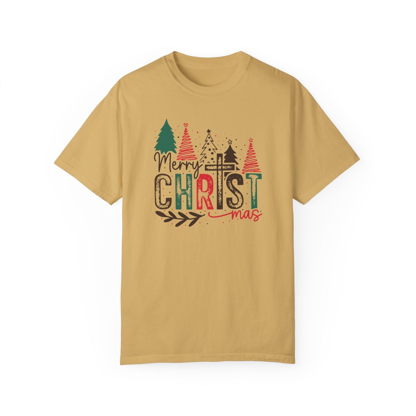 Merry Christmas Shirt, Christmas Cross Shirt, Women's Merry Shirt, Religious Holiday Shirt, Christmas Tree Shirt, Winter Shirt, Gift for Her