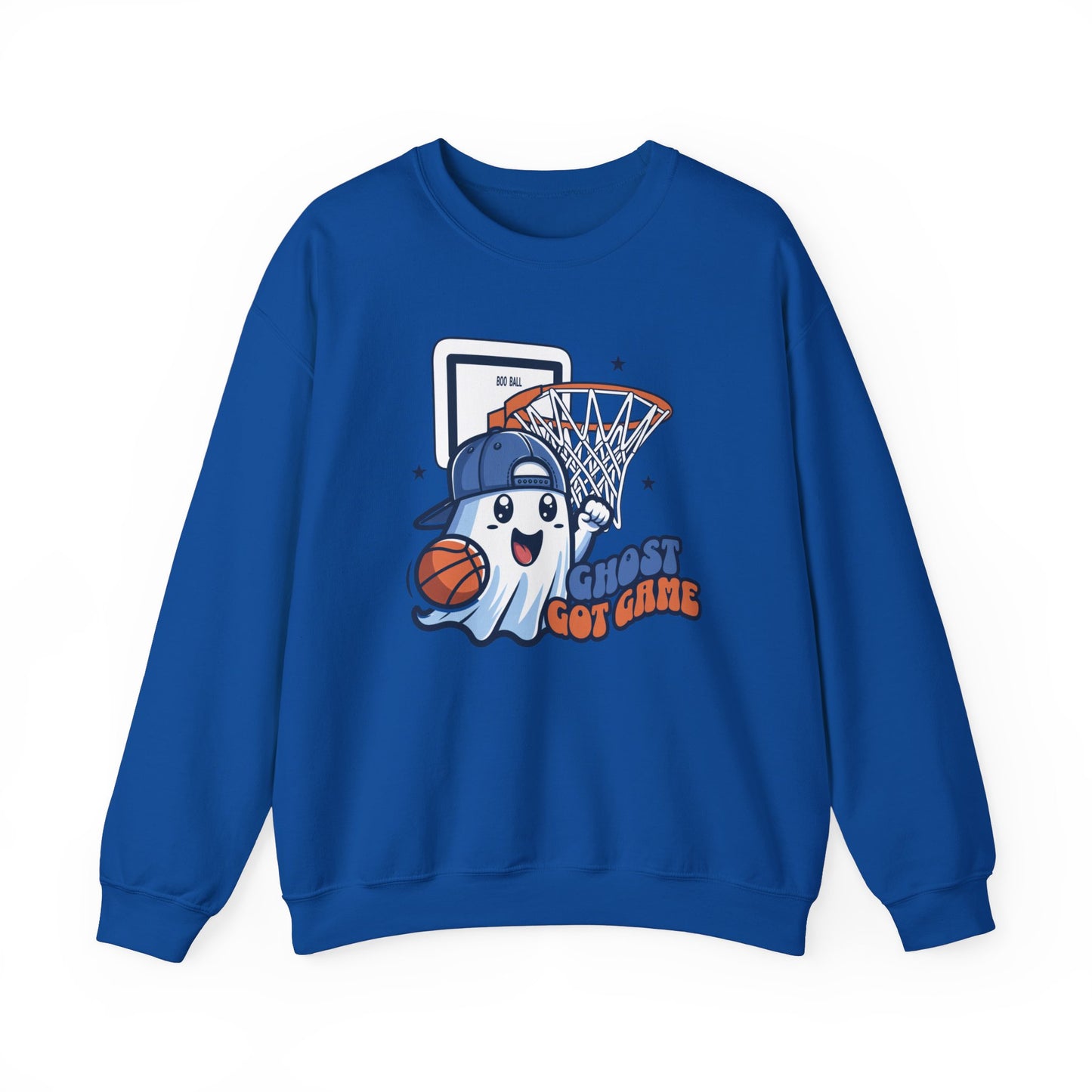 Ghost Got Game Halloween Sweatshirt, Funny Basketball Shirt Gift, Spooky Season, Halloween Ghost Sweatshirt, Womans Oversized Shirt