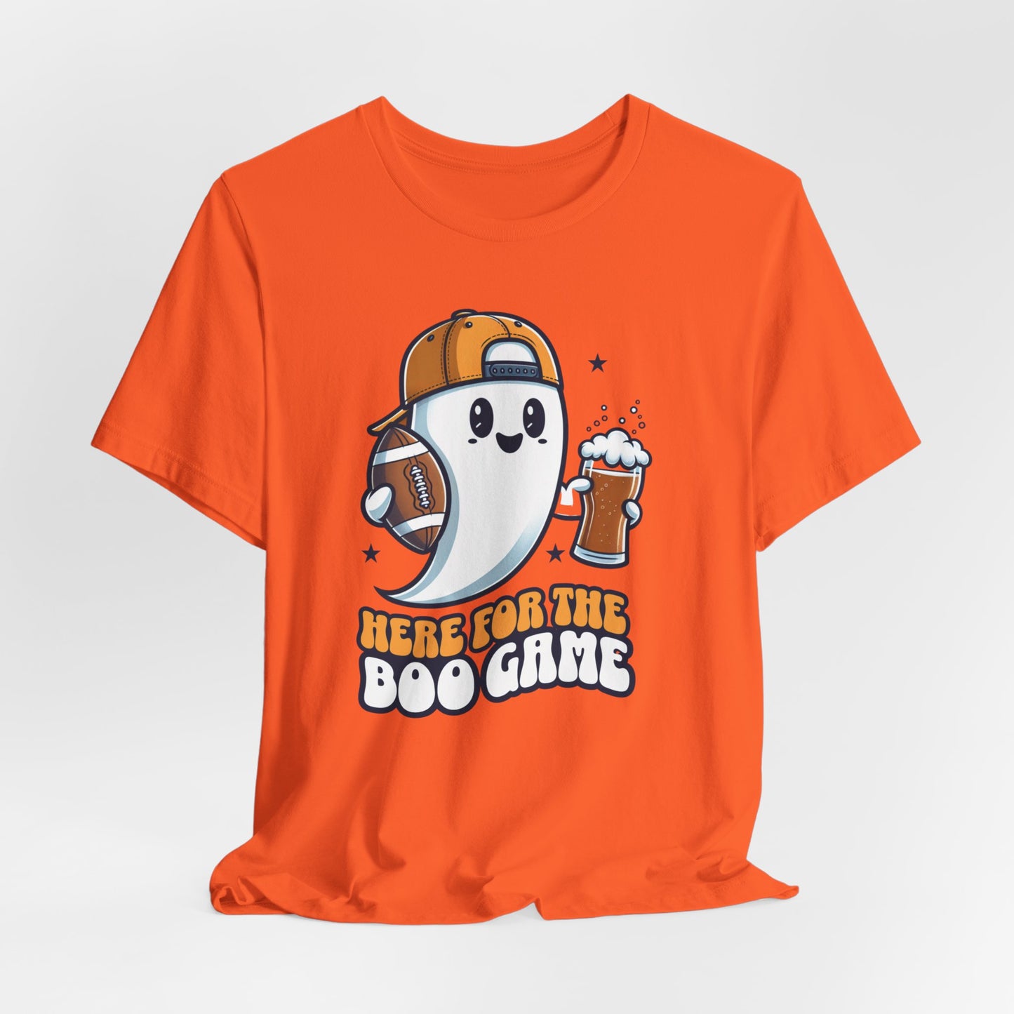 Here For The Boo Game Shirt, Unisex Shirt, Cute Halloween Ghost Shirt, Trick or Treat Shirt, Spooky Season Gift, Football Lovers Gift