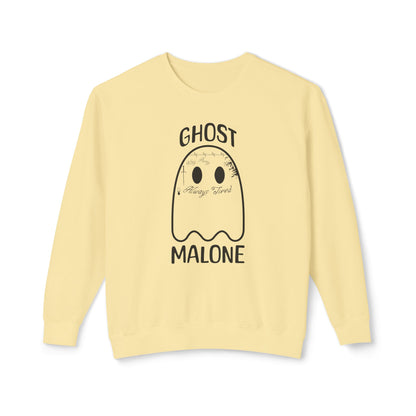 Ghost Malone Halloween Sweatshirt, Halloween Costume, Comfort Colors Sweatshirt, Cute Ghost Sweatshirt, Halloween Gift, Oversized Sweatshirt