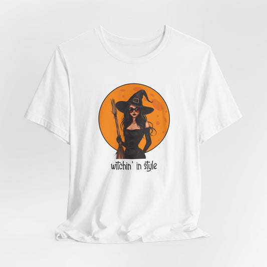 Witchin In Style Tshirt, Witch Halloween Tee, Spooky Witch Shirt, Halloween Tee, Witch Shirt, Halloween T-shirt, Halloween Gift for her