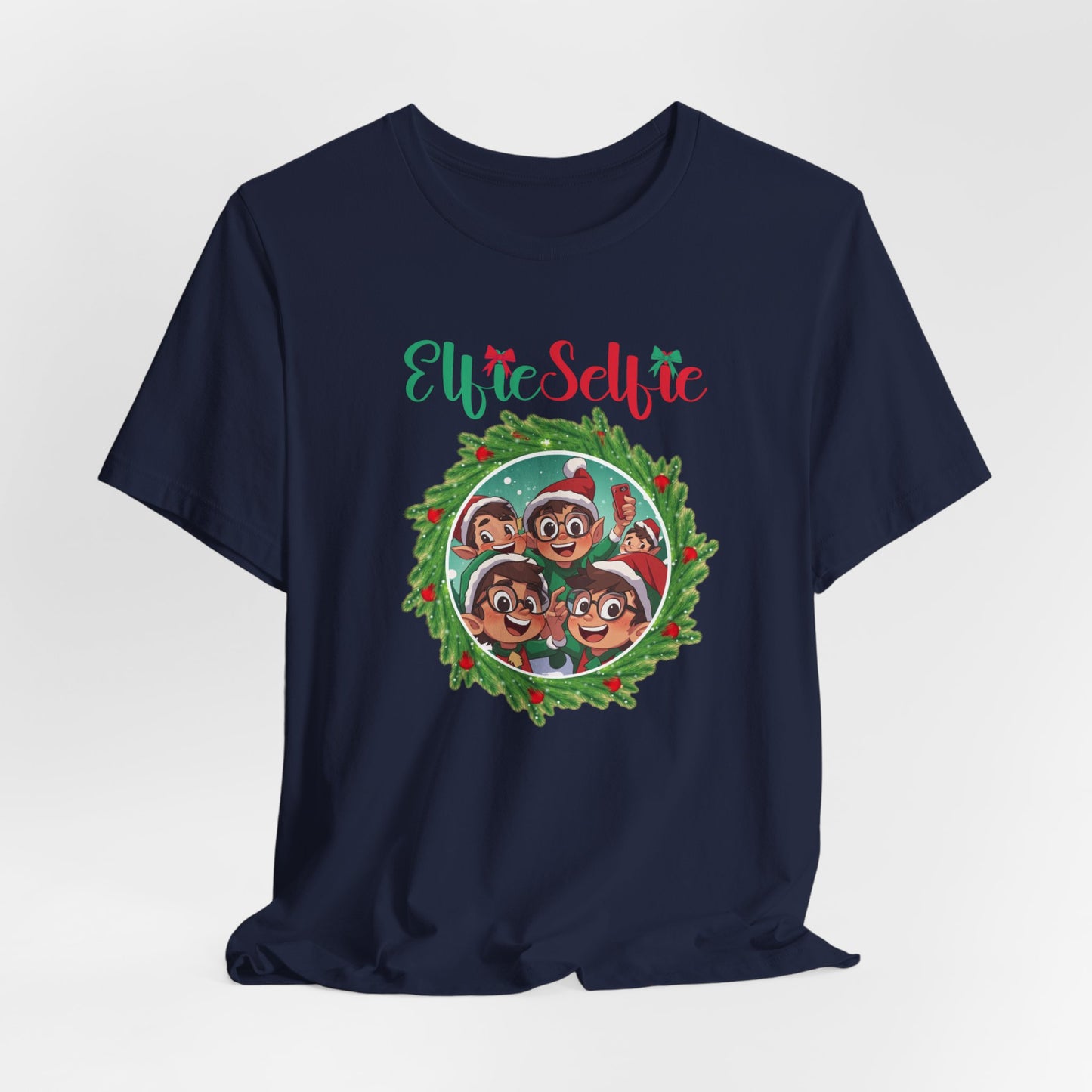 Elfie Selfie T-Shirt,  Christmas Tee, Funny Christmas, Christmas Shirt, Elf Tee, Xmas Shirt, Christmas Gift, Selfie T-shirt, Selfie T-shirt