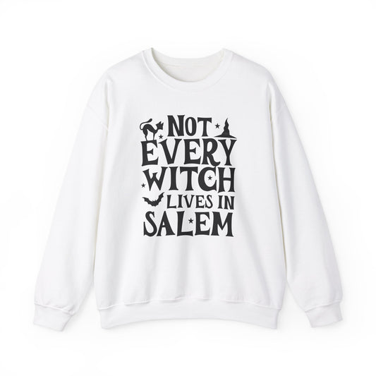 Not Every Witch Lives In Salem Shirt, Halloween Sweater, Halloween Sweatshirt, Halloween Tshirt, Halloween Gift, Spooky Season, Witchy Shirt