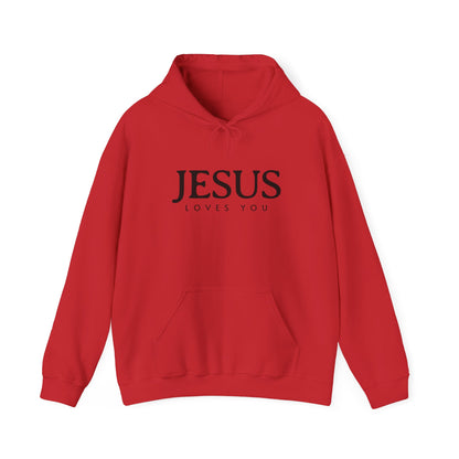 Jesus Loves You Christian Hoodie, Bible Verse Hoodie, Aesthetic Christian Sweatshirts, Jesus Hoodie, Church Hoodie, Unisex Christian Hoodie