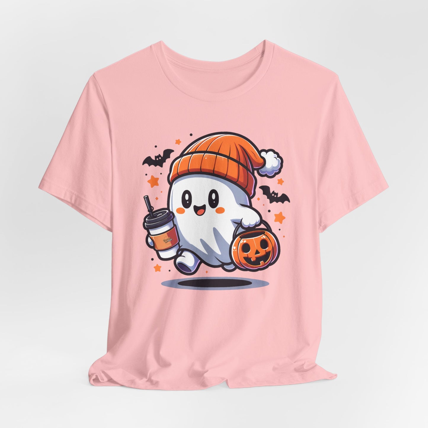 Halloween Ghost Shirt, Halloween Women's Shirt, Cute Halloween Ghost Shirt, Trick or Treat Shirt, Spooky Season Gift, Pumpkin Coffee Lover