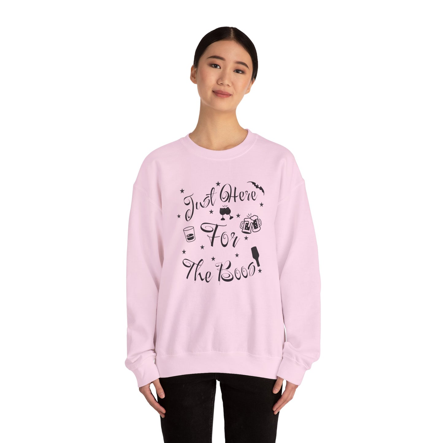 Just Here For The Boos Sweatshirt, Halloween Drinking, Spooky Sweatshirt, Halloween T-shirt, Halloween Sweater, Halloween Gift, Spooky Gift