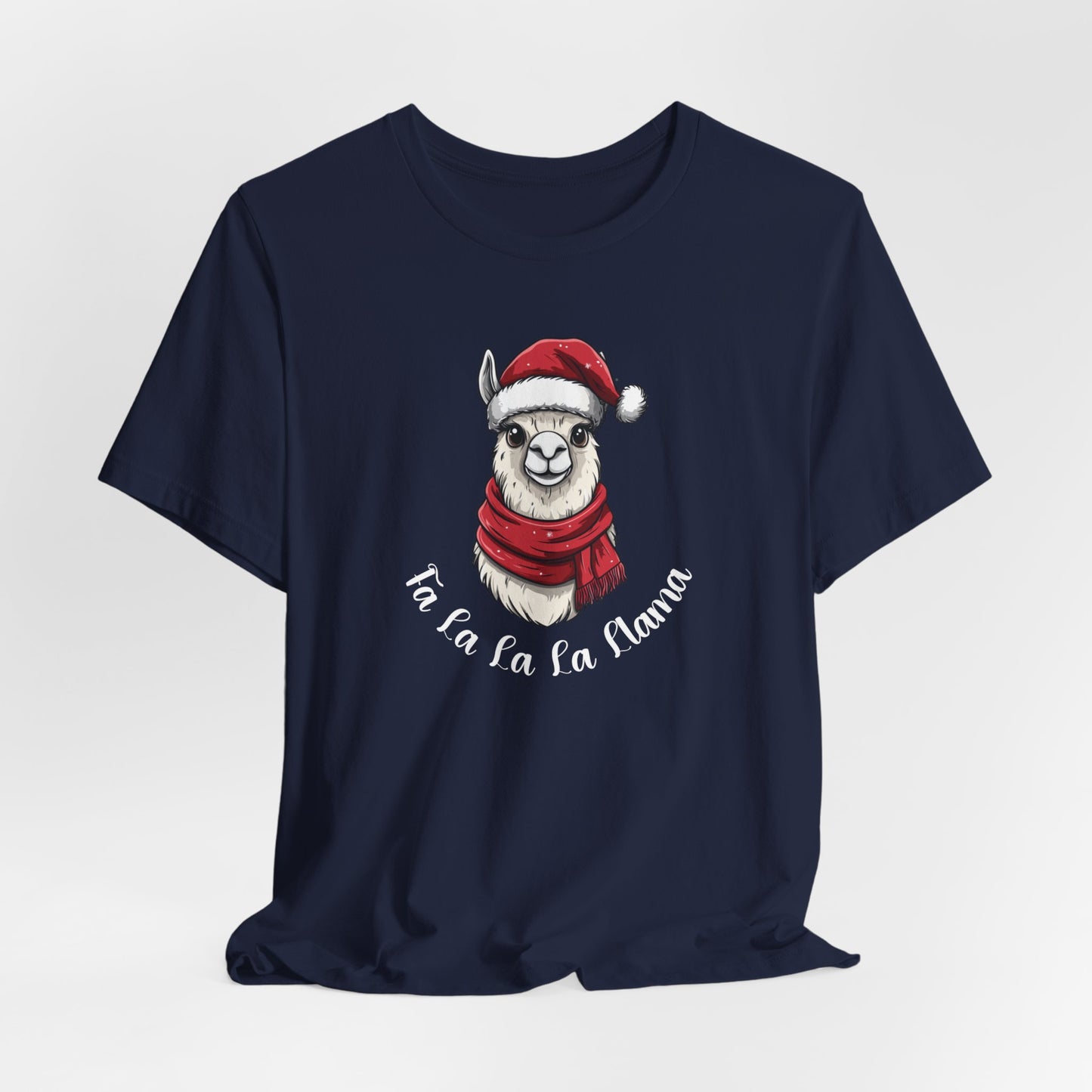 Fa La La La Llama Shirt Women Men Christmas Shirt Holiday Tshirt Xmas Santa Cute Christmas Outfit Winter Vacation Tee Gift, Llama Christmas