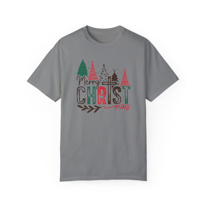 Merry Christmas Shirt, Christmas Cross Shirt, Women's Merry Shirt, Religious Holiday Shirt, Christmas Tree Shirt, Winter Shirt, Gift for Her