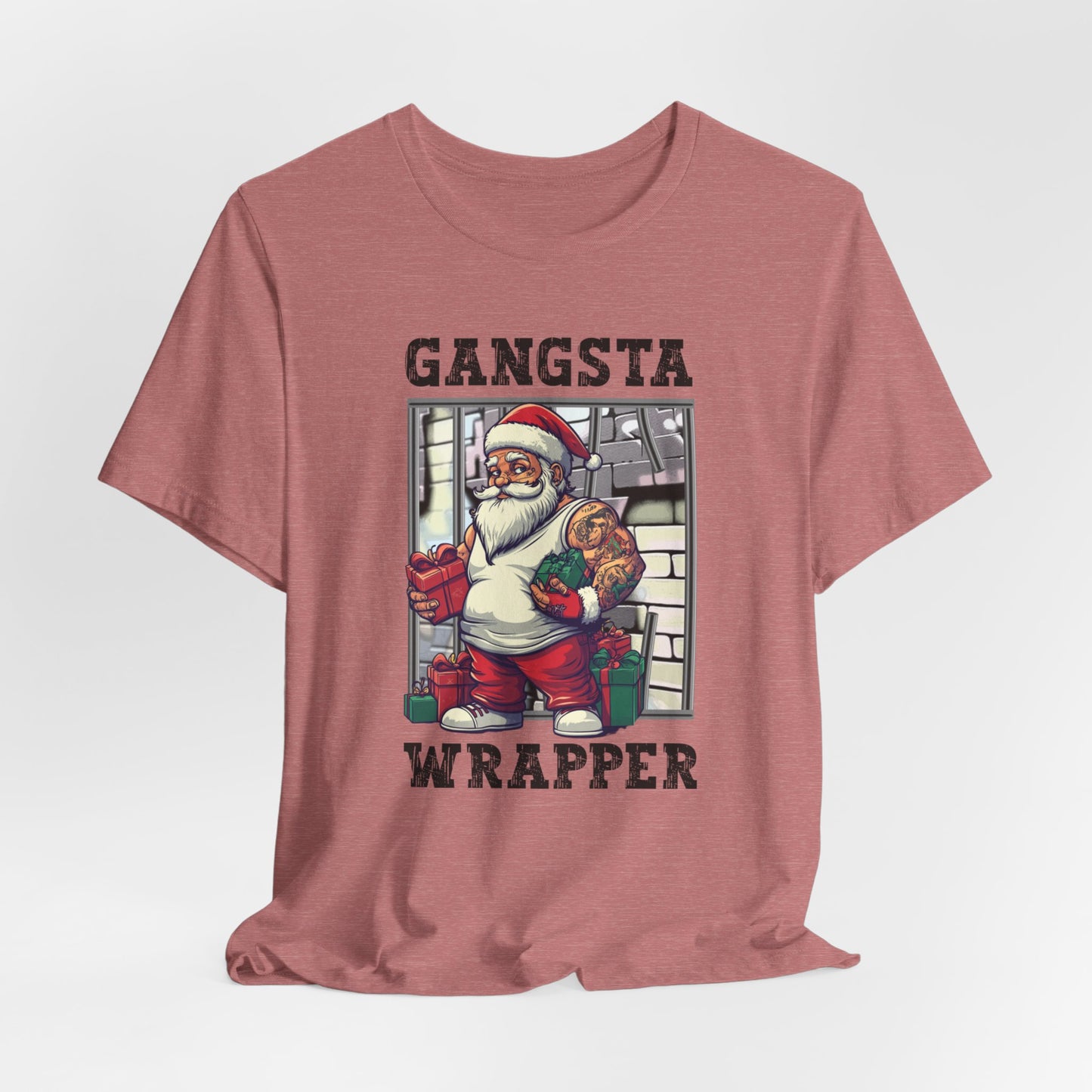 Gangster Wrapper T-Shirt,  Christmas Tee, Funny Christmas, Chistmas Season Shirt, Gangster Tee, Xmas Shirt, Christmas Gift, Gift for him her