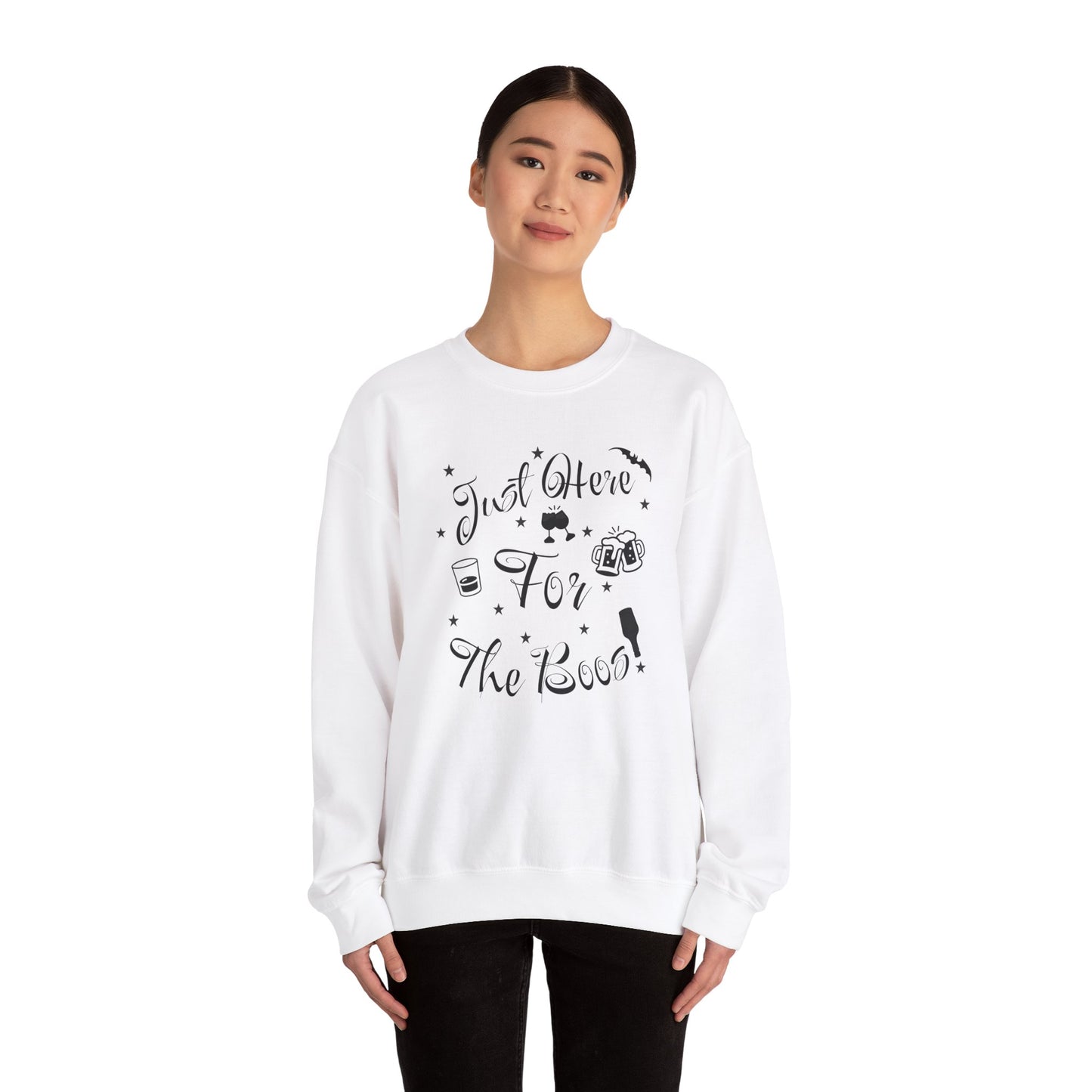 Just Here For The Boos Sweatshirt, Halloween Drinking, Spooky Sweatshirt, Halloween T-shirt, Halloween Sweater, Halloween Gift, Spooky Gift