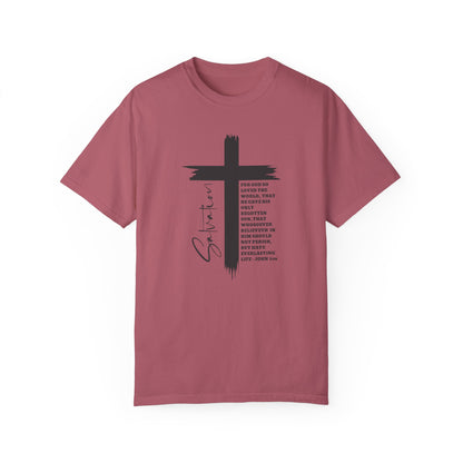 Comfort Color Salvation Shirt, Christian Apparel, Women Faith Shirt, John 3:16 Christian Shirt, Bible Verse Shirt, Jesus Shirt, Cross Shirt