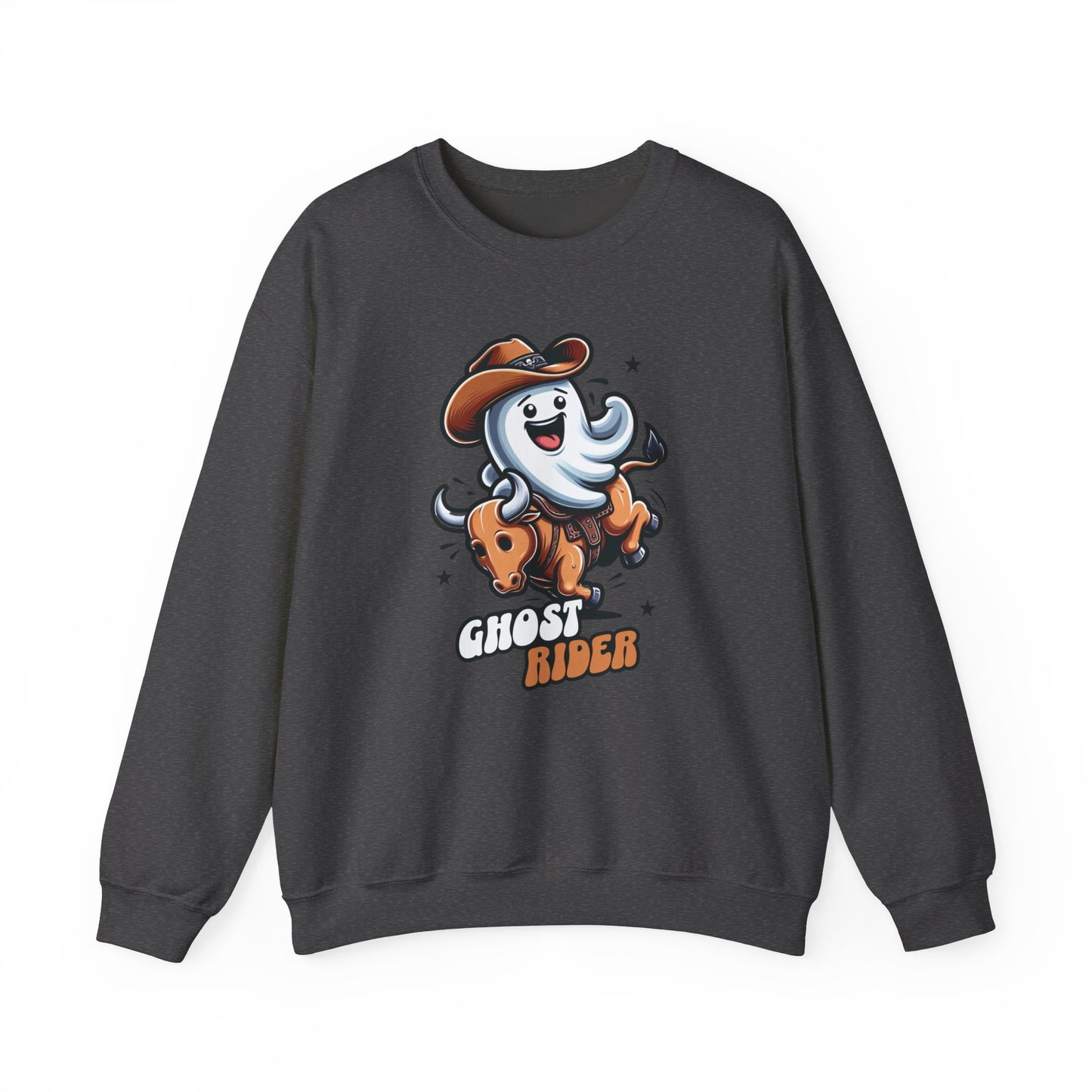 Ghost Rider Halloween Sweatshirt, Funny Halloween Shirt, Fall Sweater, Spooky Season, Halloween Ghost Sweatshirt, Womans Oversized Shirt