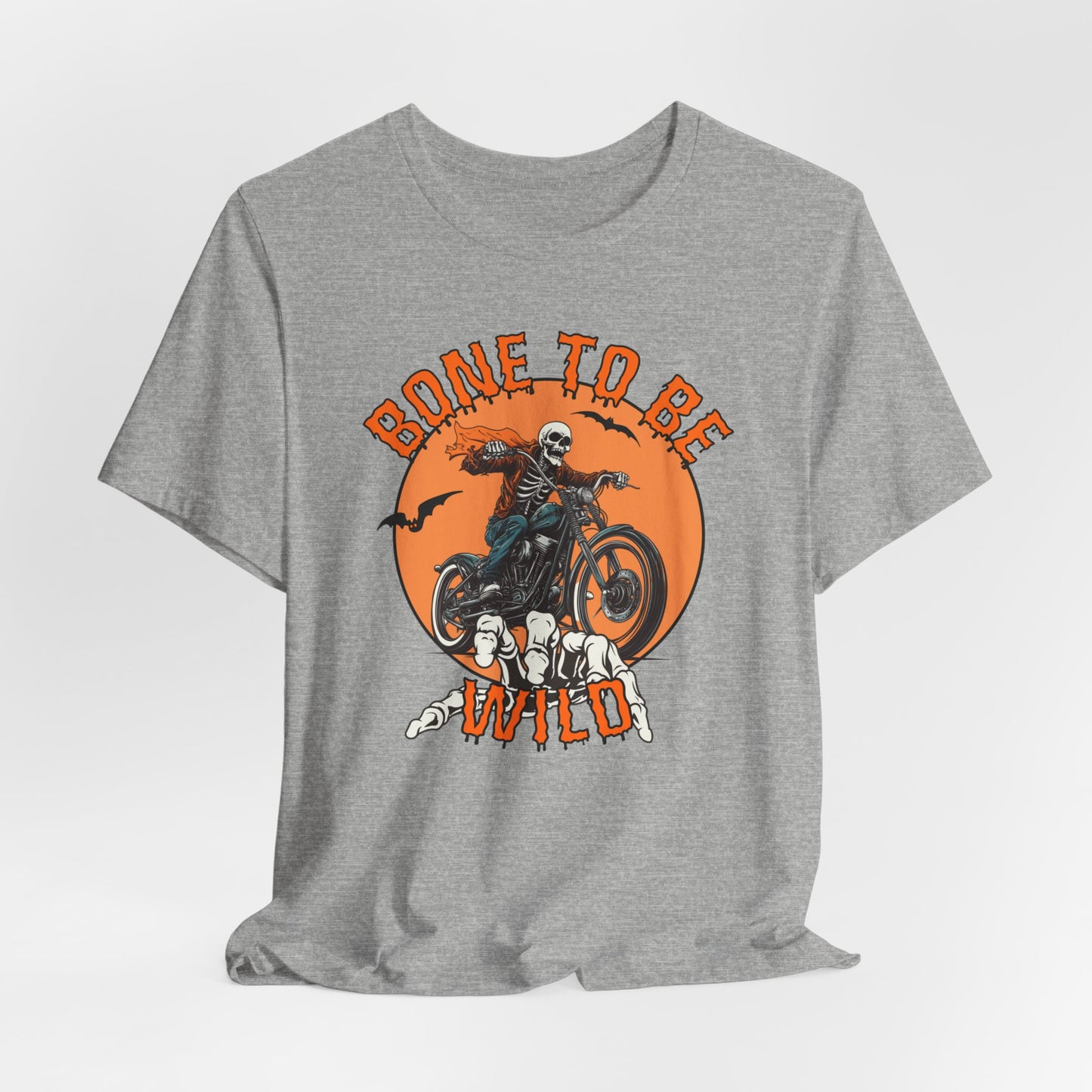 Bone To Be Wild Tshirt, Biker Halloween Tee, Biker Shirt, Skeleton Tee, Halloween Tshirt, Halloween Gift, Biker Tshirt, Motorcycle Halloween