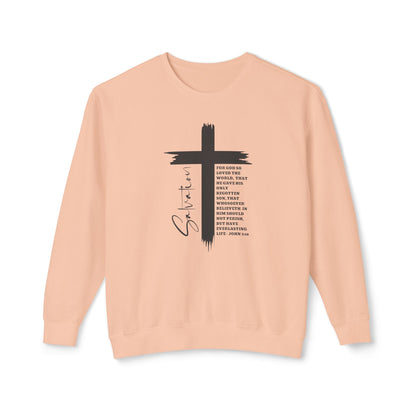 Salvation Sweatshirt, John 3:16 Sweatshirt, Aesthetic Jesus Sweatshirt, Bible Verse Shirt, Cross Sweatshirt, Women Faith Shirt, Jesus Shirt