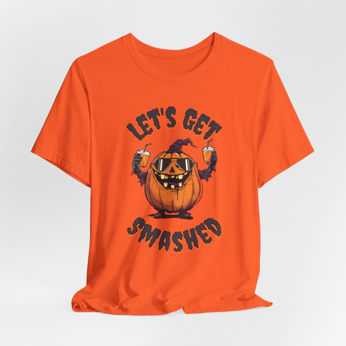 Lets Get Smashed Pumpkin T-Shirt, Pumpkin Halloween Tee, Spooky Shirt, Spooky Season Shirt, Pumpkin Shirt, Halloween T-shirt, Halloween Gift