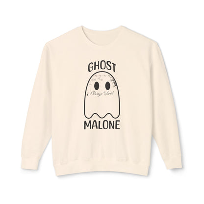 Ghost Malone Halloween Sweatshirt, Halloween Costume, Comfort Colors Sweatshirt, Cute Ghost Sweatshirt, Halloween Gift, Oversized Sweatshirt