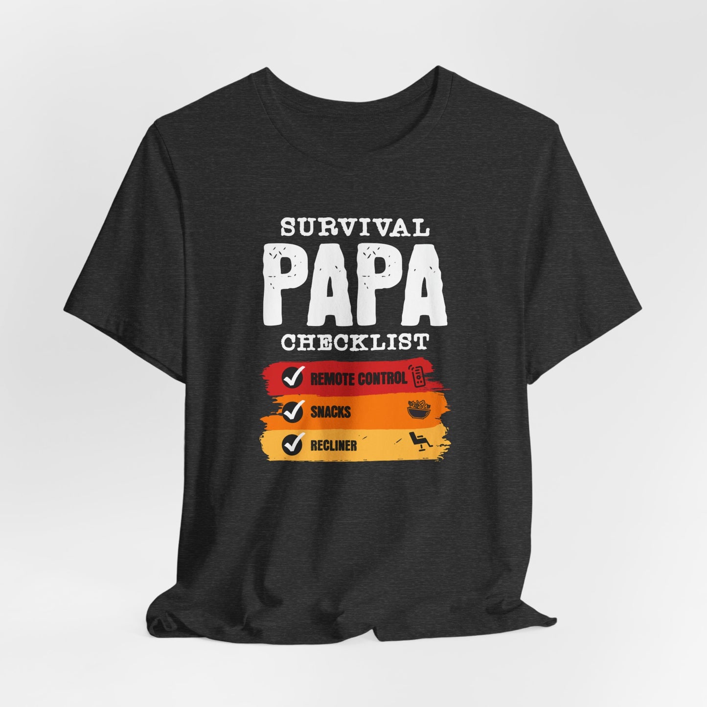 Papa Survival Checklist, Papa Shirt, Dad T-shirt, Grandpa Shirt, Gift For Dad, Best Dad Shirt, Gift For Papa, Father Day Shirt, Papa Gift