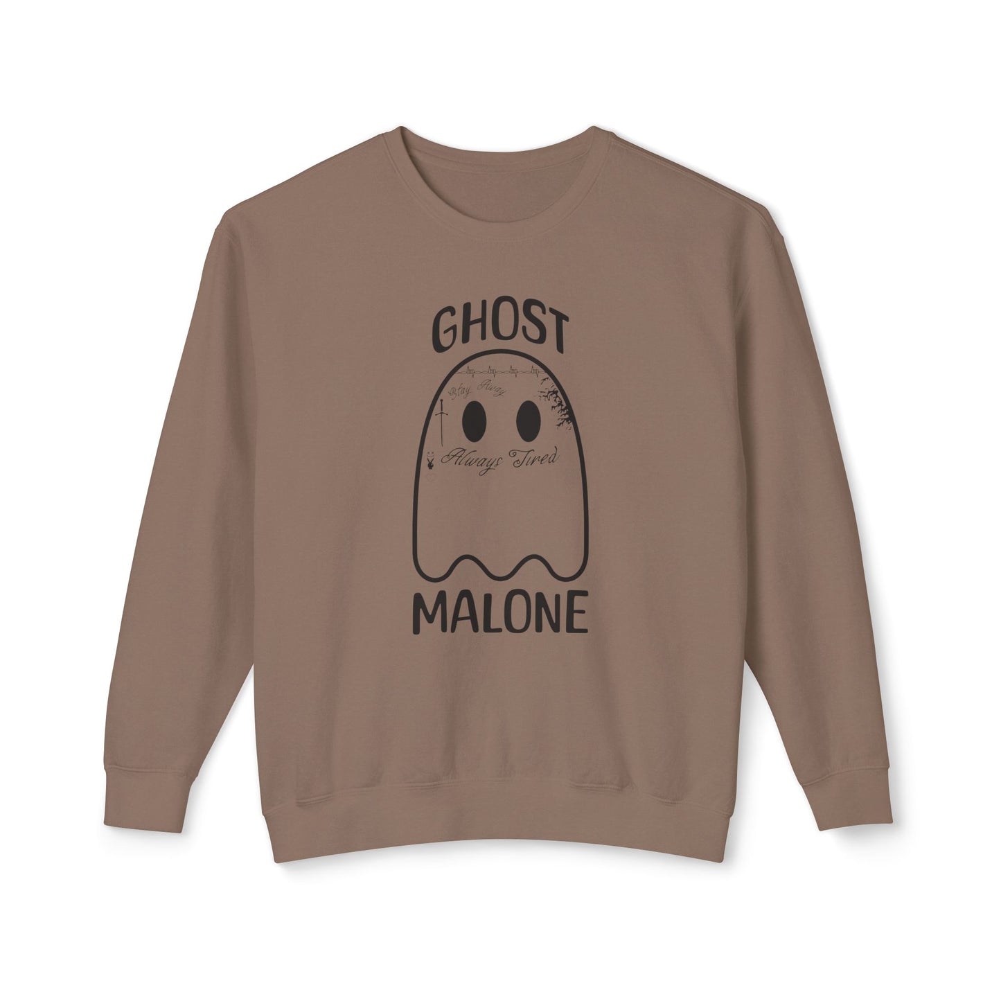 Ghost Malone Halloween Sweatshirt, Halloween Costume, Comfort Colors Sweatshirt, Cute Ghost Sweatshirt, Halloween Gift, Oversized Sweatshirt