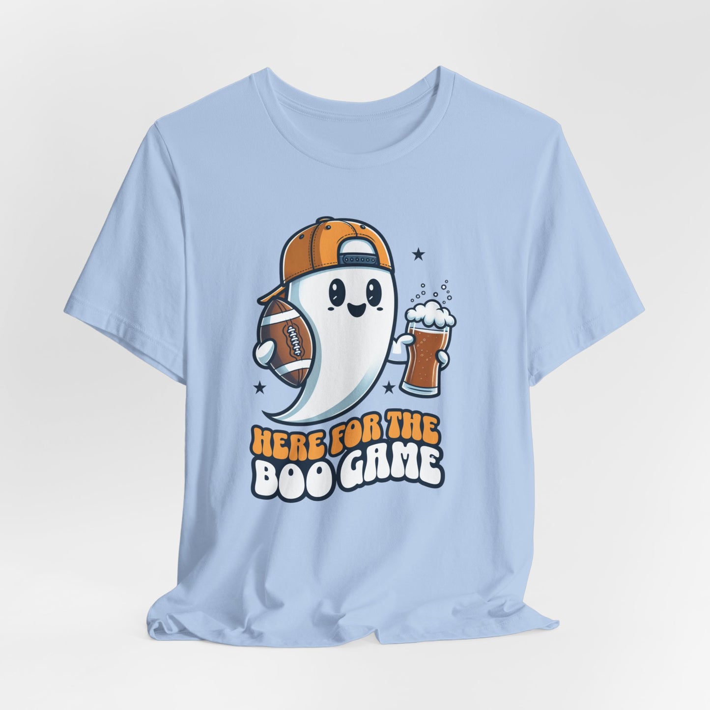 Here For The Boo Game Shirt, Unisex Shirt, Cute Halloween Ghost Shirt, Trick or Treat Shirt, Spooky Season Gift, Football Lovers Gift