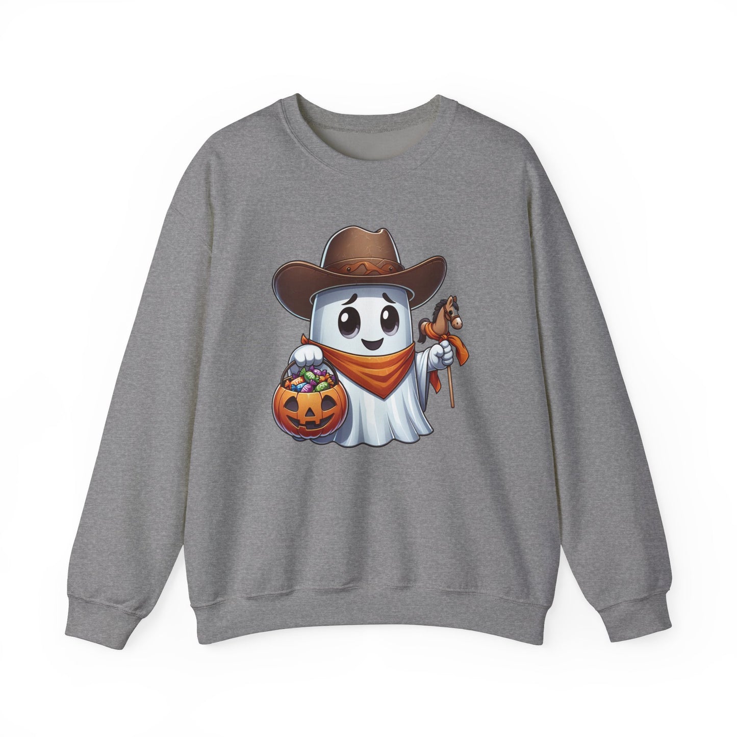 Ghost Cowboy Halloween Sweatshirt, Funny Cowboy Shirt Gift, Spooky Season, Halloween Ghost Sweatshirt, Womans Oversized Shirt, Cowgirl Gift