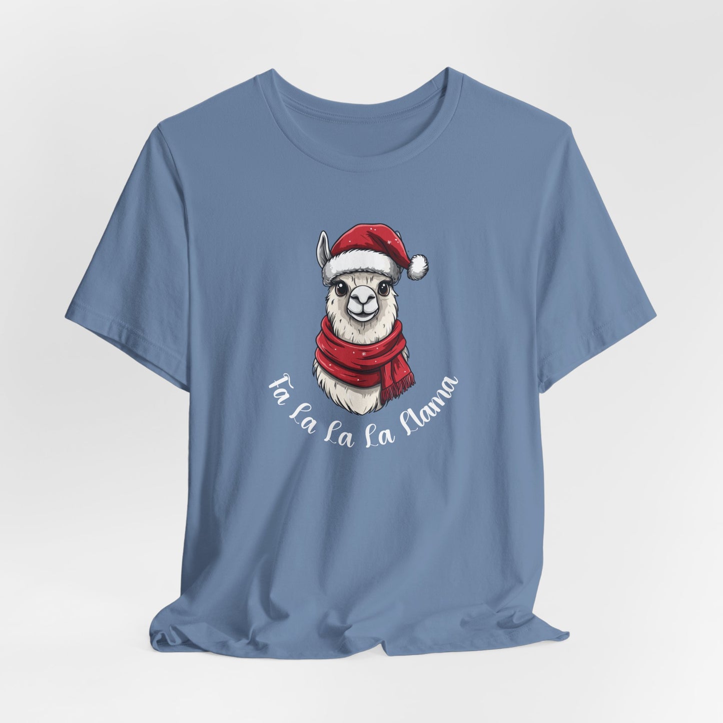 Fa La La La Llama Shirt Women Men Christmas Shirt Holiday Tshirt Xmas Santa Cute Christmas Outfit Winter Vacation Tee Gift, Llama Christmas